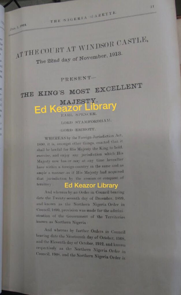 News Original documents show that amalgamation of Nigeria was not done in Ikot Abasi, Lagos or
