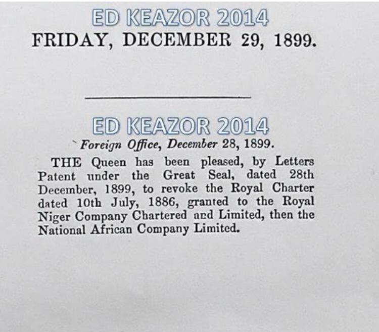 News Original documents show that amalgamation of Nigeria was not done in Ikot Abasi, Lagos or