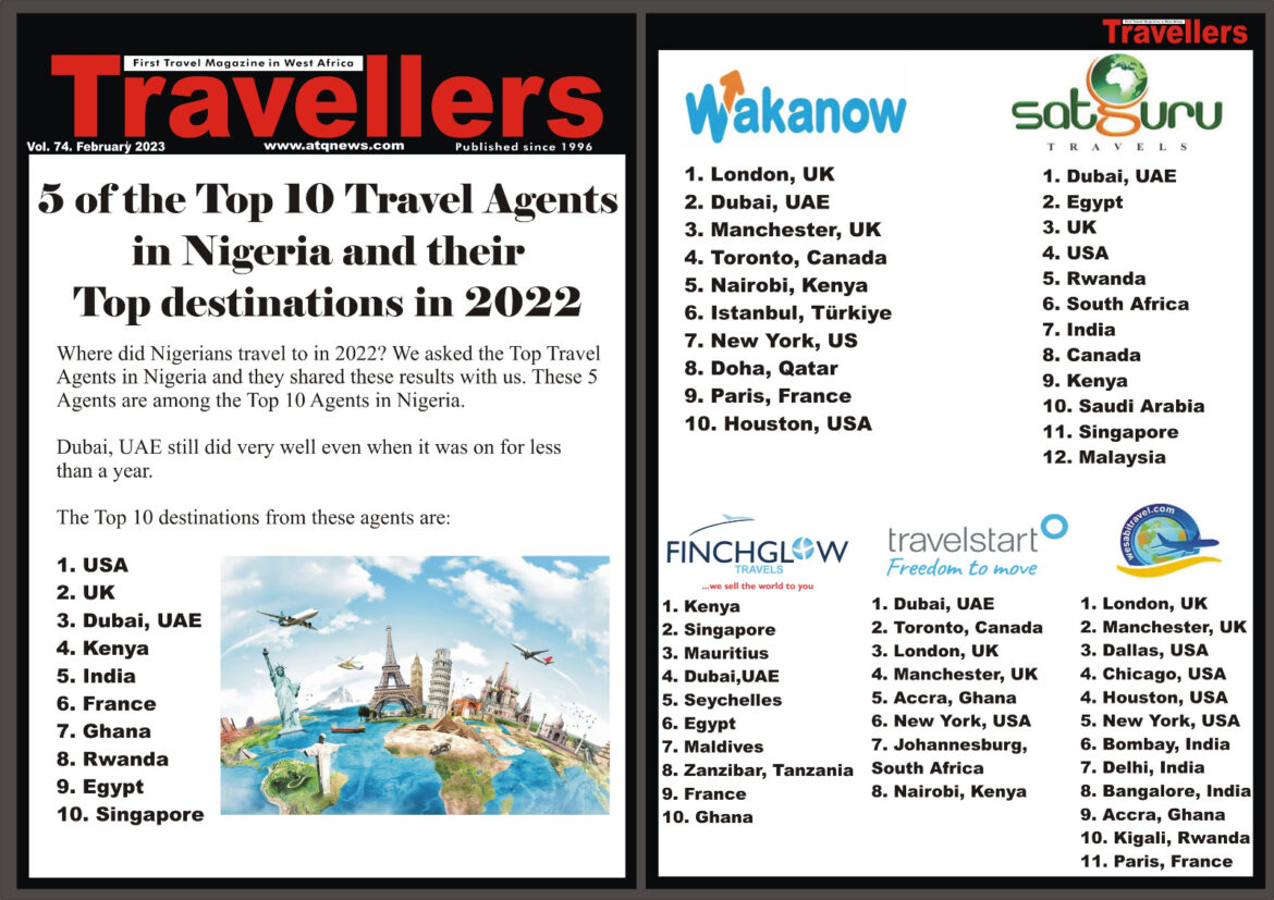 Africa Study From 5 Of The Top 10 Travel Agents In Nigeria Shows The